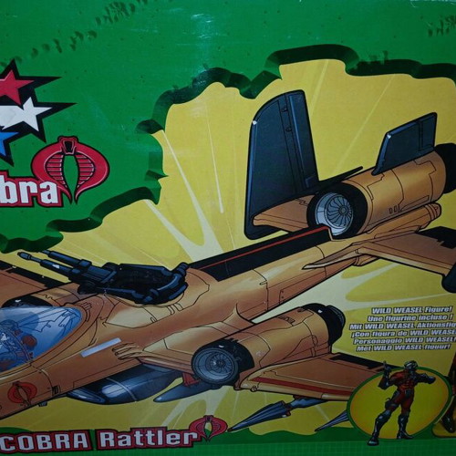 G.I. Joe vs. Cobra Rattler Jet like new, sealed accessories