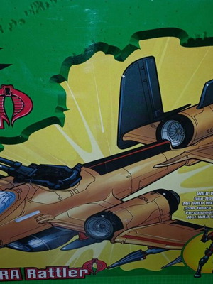 G.I. Joe vs. Cobra Rattler Jet like new, sealed accessories