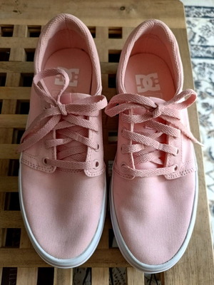 Sneakers DC πανίνα αφόρετα νούμερο 38 ροζ αθλητικά