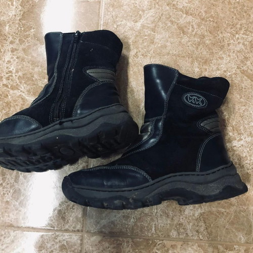 KK kids shoes used, blue boots size 34