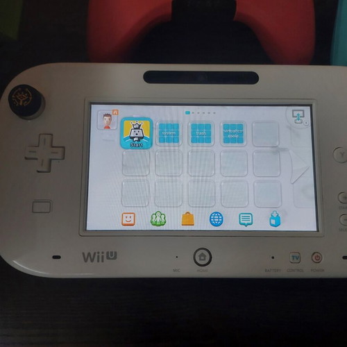 Nintendo Wii U 8GB console used with Haxchi and accessories