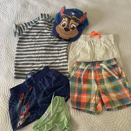 Boys' summer swimwear set used, 9-12 months