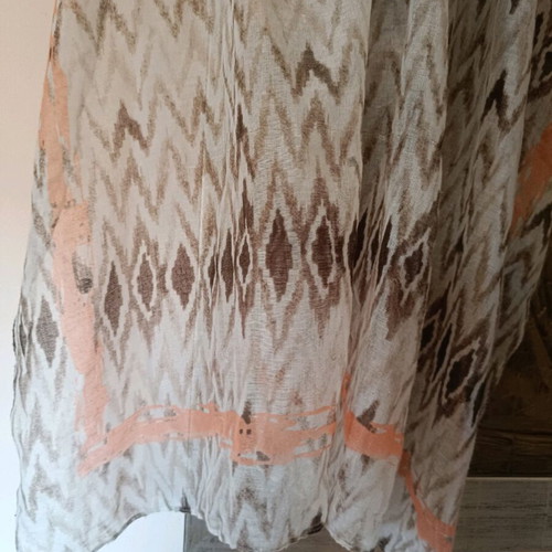 Brown scarf used in excellent condition 88x180 cm