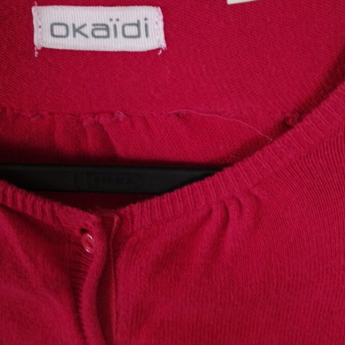 Okaidi wool cardigan for girls used, size 152 cm, red