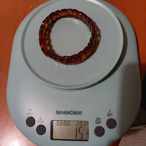 Amber bracelet new in honey, brown, and orange shades