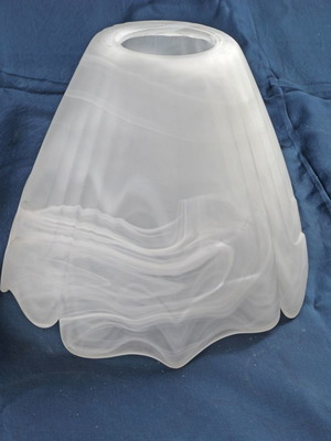 Replacement glass for lamp 4Φ new, height 12.5cm