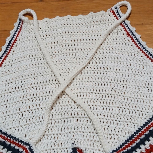 Pull & Bear white knitted top tied at back size Small like new