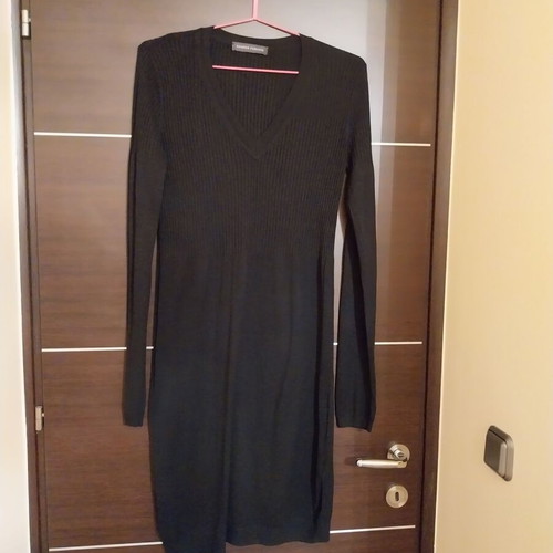 Knitted dress used, black, size L