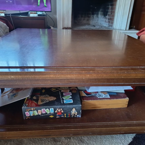 Coffee table solid walnut like new