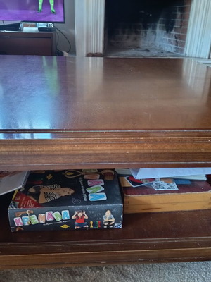 Coffee table solid walnut like new