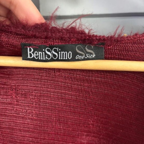 Benissimo vest new, red wool