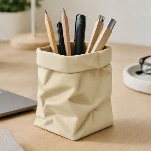 Decorative desk organizer new with modern crumpled paper design