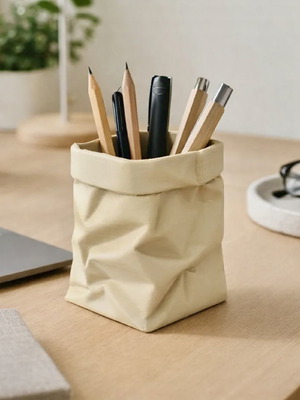 Decorative desk organizer new with modern crumpled paper design
