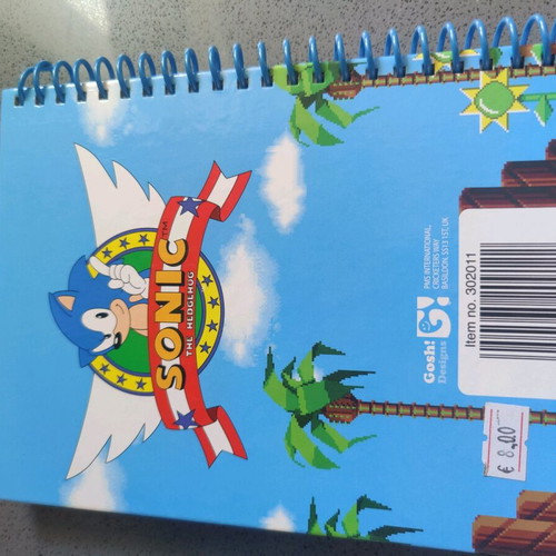 Sonic the Hedgehog notebook and notepad new set