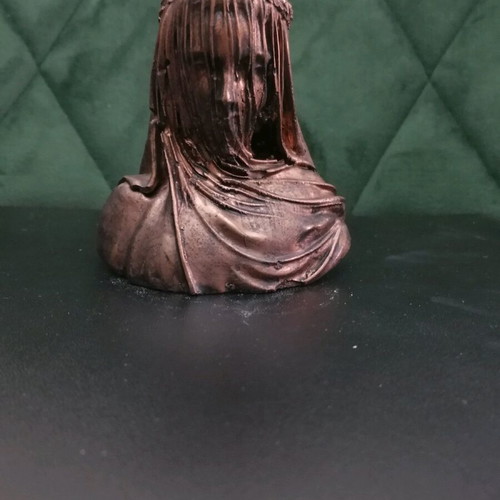 Gypsum statue replica "Veiled Lady" by Raffaele Monti new