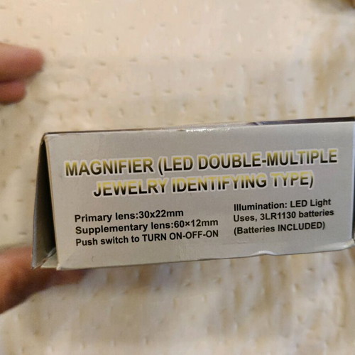 LED magnifier new with double and multiple magnification for jewelry