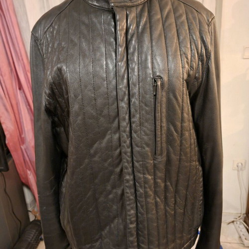 Wilke Rodriguez genuine leather unisex jacket No M like new, black