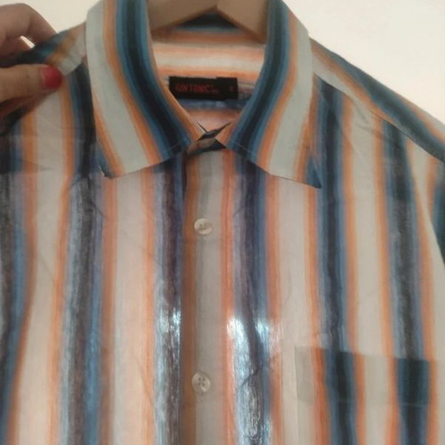 Gin Tonic men's summer shirt size M like new, cotton and nylon