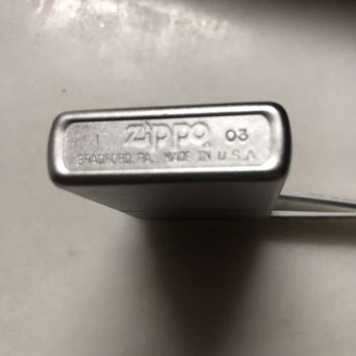 Zippo lighter Carbon Fiber emblem #670 used, vintage 1999-2000