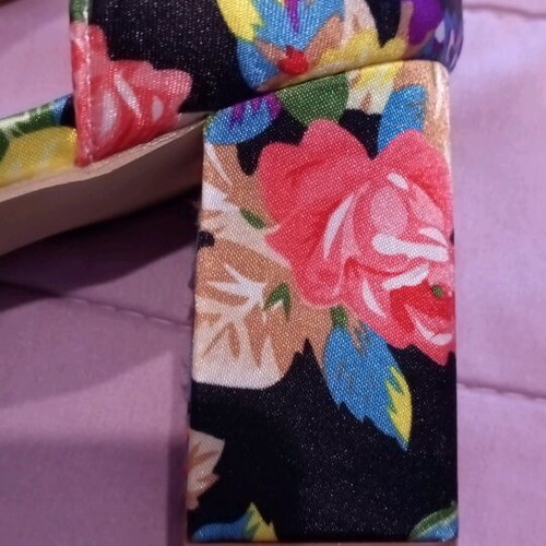 Shein floral sandals new, 7 cm heel, size 41