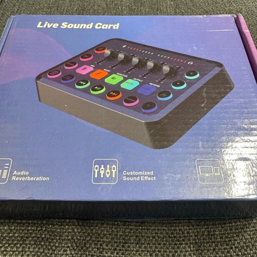Live sound card new sealed audio card for TikTok livestream effects