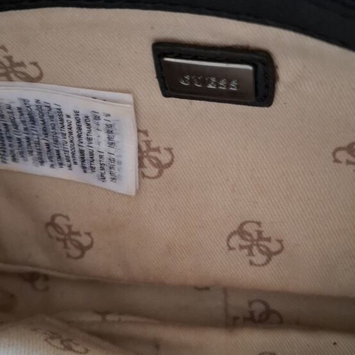 Guess double crossbody bag like new, black