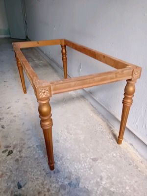 Luis Sense coffee table used, gold 100×50 cm