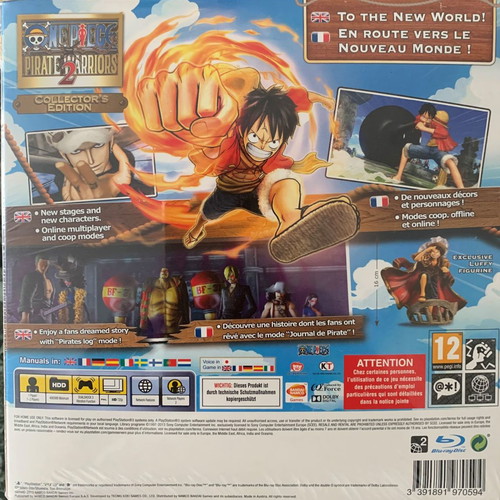PS3 PlayStation 3 One Piece Pirate Warriors 2 Collector's Edition new, sealed