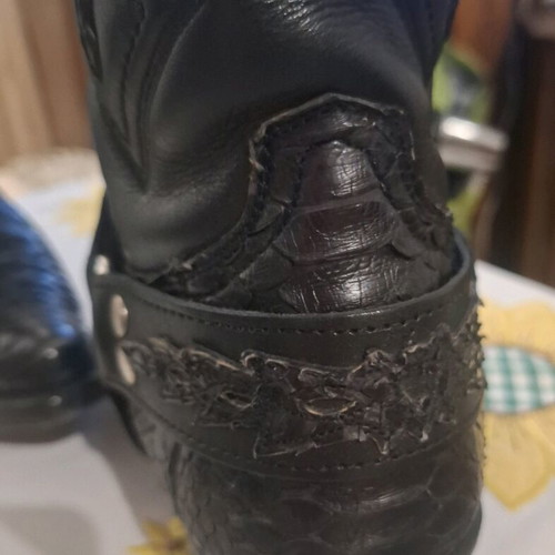 Vintage Python Sancho Cowboy Boots like new, size 44, black