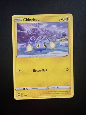 Chinchou McDonalds 2022 card used, normal