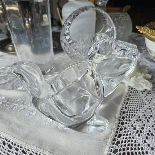 Kosta Boda crystal squirrel figure like new