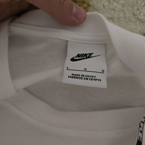 Nike short-sleeve white shirt size Large like new