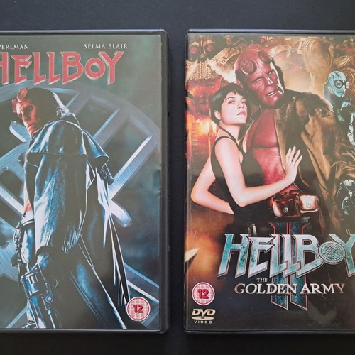 Hellboy and Hellboy 2 The Golden Army DVD like new, action fantasy
