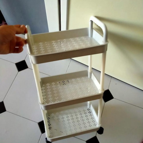 Shelf unit 3-tier with wheels new in box