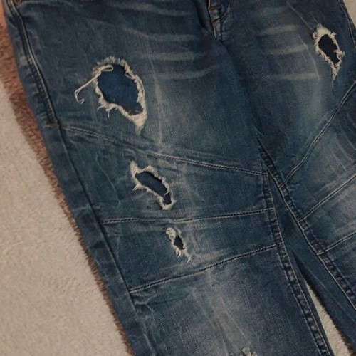 Fishbone women's pants dark blue like new, fitted and low-rise