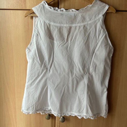 Betty Barclay linen blouse white like new, size 42
