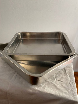 Ταψί φούρνου PAL μεταχειρισμένο, stainless steel 41x33 εκ