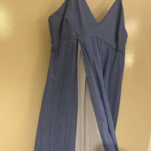 Zara blue dress with fine stripes, size M