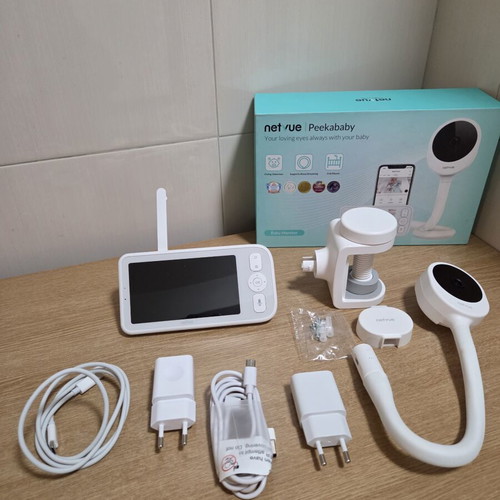 Netvue Peekababy 2K Baby Monitor with Camera and 5-Inch Parent Screen