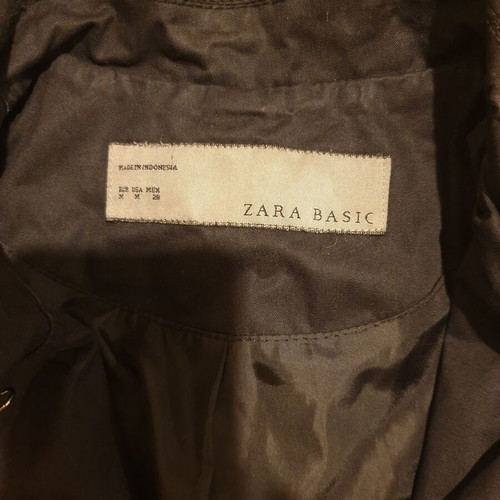 Zara women's spring trench coat size M used, black