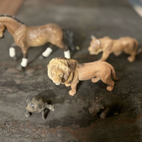 Miniature animals like new, set of 5 pieces