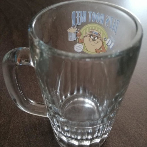 Taz collectible 90s beer glass used