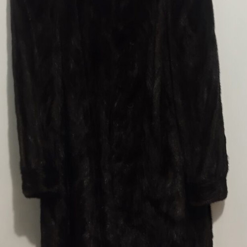 Fur genuine black 1m length size small/medium like new