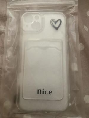 Transparent card holder shockproof case for iPhone 14 Plus new
