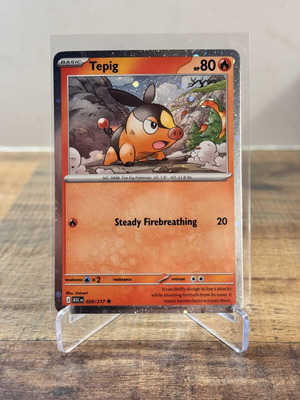 Tepig Pokemon card 029/217 Cosmos Holo Ascended Heroes