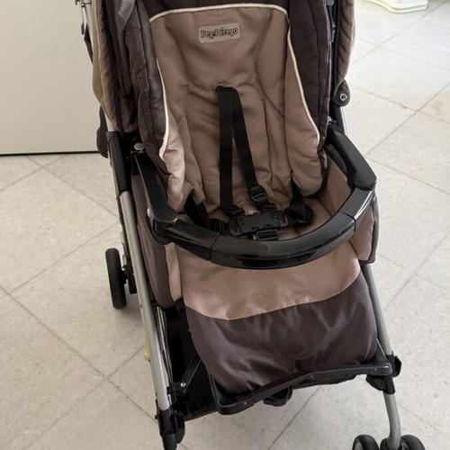 Per Perego stroller used, beige and brown with car seat