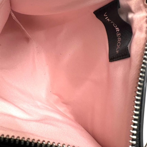 Victor & Rolf black zip clutch bag used