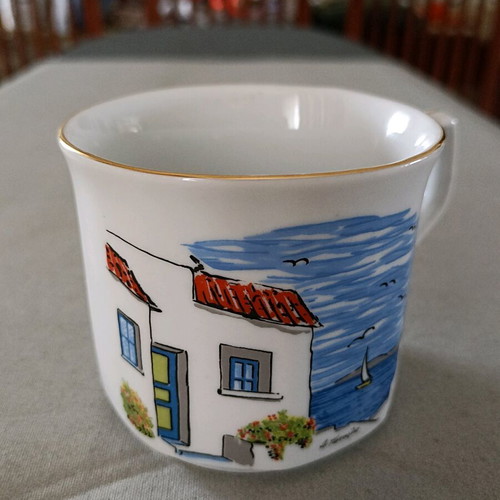 Thasos Crown Regent porcelain cup new with saucer