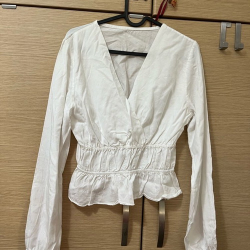 Adoro blouse with open neckline new, size S/M, white
