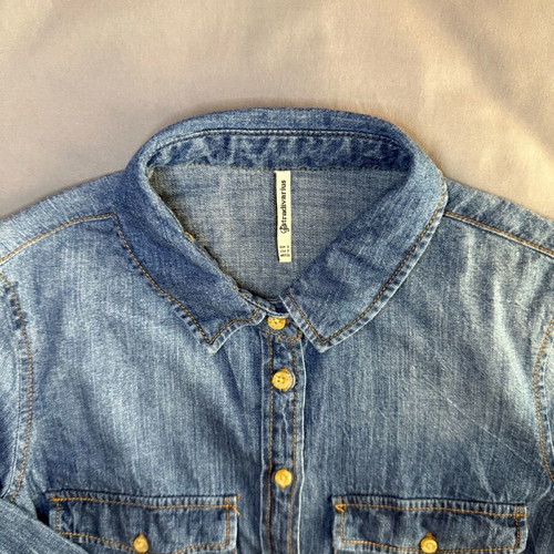 Denim shirt Star Body H size S like new, blue